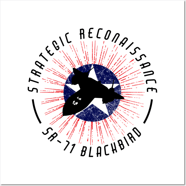 Strategic Reconnaissance SR-71 Blackbird Wall Art by Wykd_Life